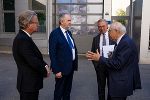 Christopher Drexler und Thomas Schmidt im Gespräch mit Helmut List. © Land Steiermark; Verwendung bei Quellenangabe honorarfrei Christopher Drexler und Thomas Schmidt im Gespräch mit Helmut List.