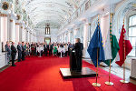 Landeshauptmann Christopher Drexler begrüßte die rund 100 Spitzendiplomatinnen und -diplomaten des diplomatischen Korps in Graz. © Land Steiermark/Binder; bei Quellenangabe honorarfrei Landeshauptmann Christopher Drexler begrüßte die rund 100 Spitzendiplomatinnen und -diplomaten des diplomatischen Korps in Graz.