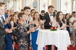 Empfang für die Ausgezeichneten: 380 Maturantinnen und Maturanten kamen in die Aula der Alten Universität in Graz. © Land Steiermark/Foto Fischer; Verwendung bei Quellenangabe honorarfrei