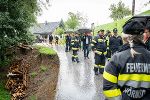 LH Drexler und LH-Stv. Lang begutachten gemeinsam mit Bezirkshauptfrau Doris Bund und Bürgermeister Andreas Thürschweller Schäden in Eibiswald