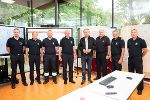 LH Drexler mit Landesbranddirektor Reinhard Leichtfried in der Landesleitzentrale des Landesfeuerwehrverbandes in Lebring